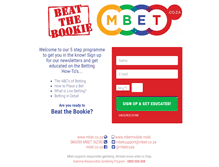 Tablet Screenshot of mbet.co.za